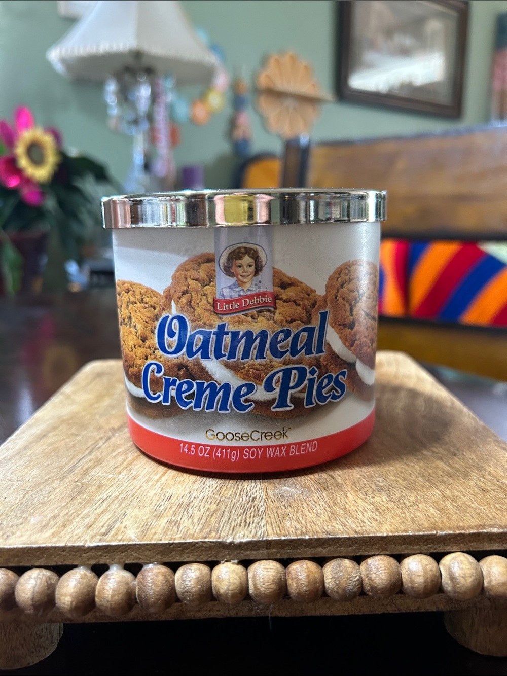 Goose Creek Little Debbie Oatmeal Crème Pies 3 Wick Candle 14.5 Oz Soy Wax Blend